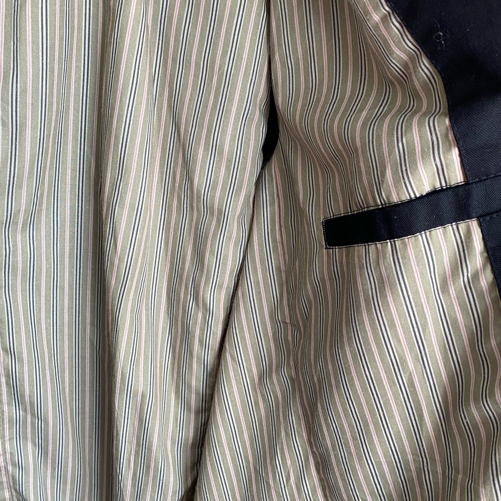 AFS Jeep Black Blazer Jacket Size 42 Chest Lines Canvas Patch‎ Elbows 2 Buttons - Picture 9 of 10